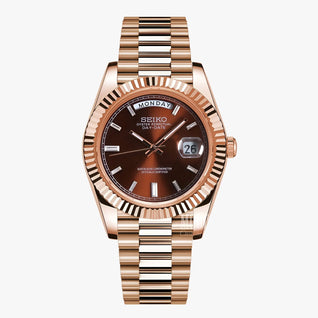 Seikojust | Daydate Rose Gold Chocolate