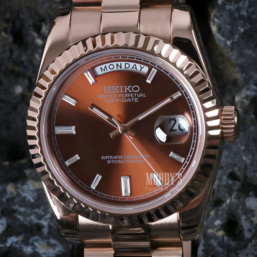 Seikojust | Daydate Rose Gold Chocolate