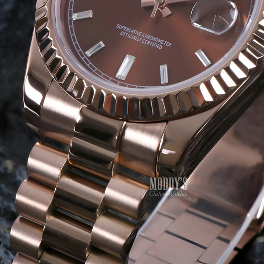 Seikojust | Daydate Rose Gold Chocolate