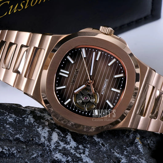 Nautiko | Rose Gold Chocolate Open Heart