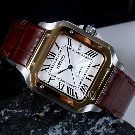 Santeiko | White Brown Leather