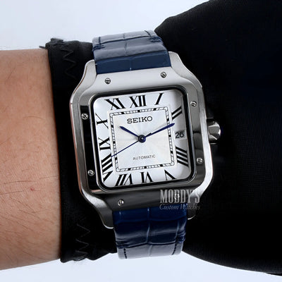 Santeiko | White Blue Leather