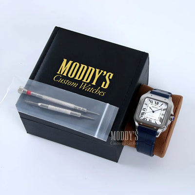 Santeiko | White Blue Leather