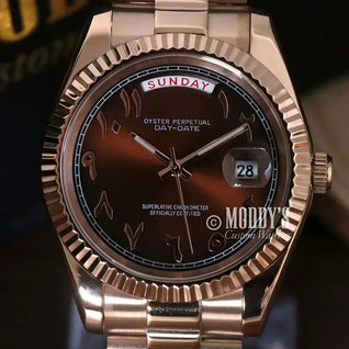 Seikojust | Daydate Rose Gold - Chocolate Arabic